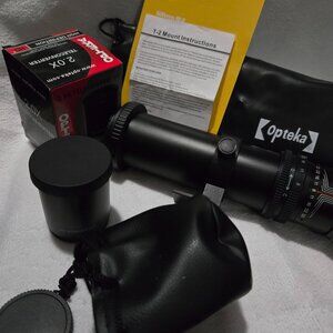 Opteka HD/MC 500mm f/8 Preset T-Mount Lens with 2x Teleconverter and EF Adapter